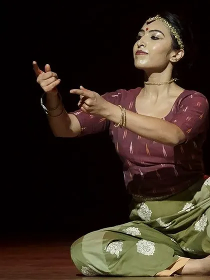 Additional stills and video clips from the 'Rasadrishta' production, each capturing a unique moment of storytelling, emotion, and synchronized group choreography from this extensive project.