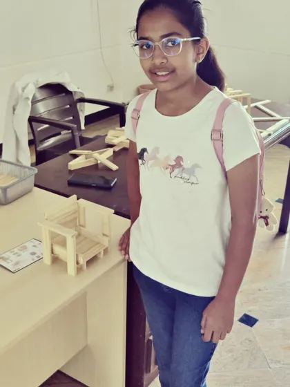 The focus in the room is always so real and inspiring. Each child gets their own set of planks and a space to bring their ideas to life, learning about balance and dedication through hands-on building.