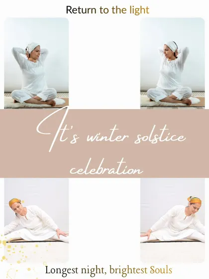 Return to the light. Another visual for our Winter Solstice celebration, reminding us that the longest night brings the brightest souls together.
