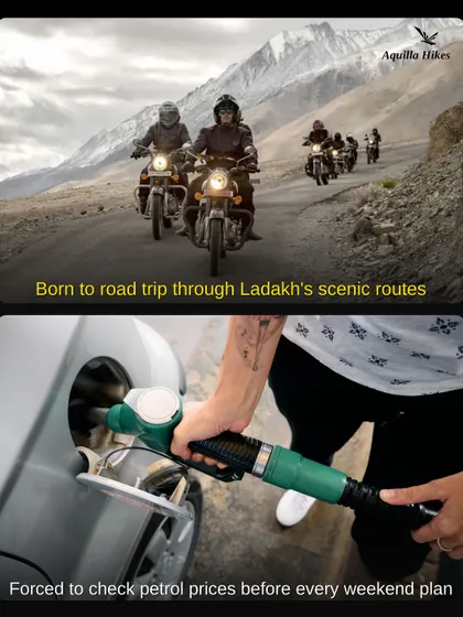 Born to road trip through Ladakh's scenic routes, but forced to check petrol prices? With our all-inclusive bike trips, you don't have to worry about the logistics, just the ride.