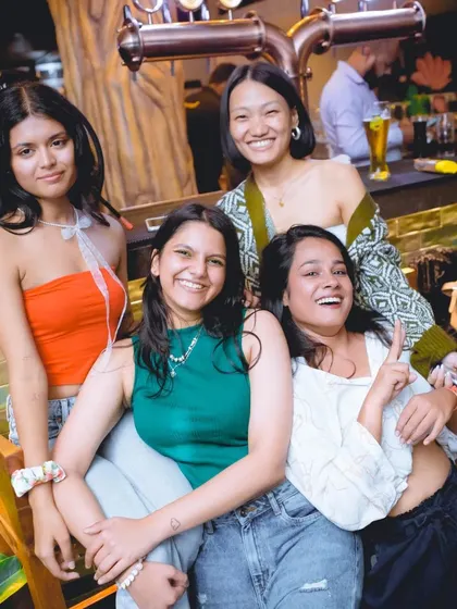 The whole squad together. These are the moments that make the party special.