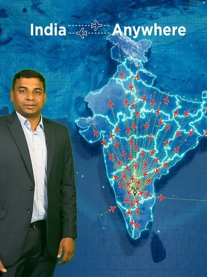 A repeat of the Menzies Aviation corporate Green Screen photo, showing an employee against a branded map. This reinforces the booth's capability for creating professional and message-driven corporate portraits.