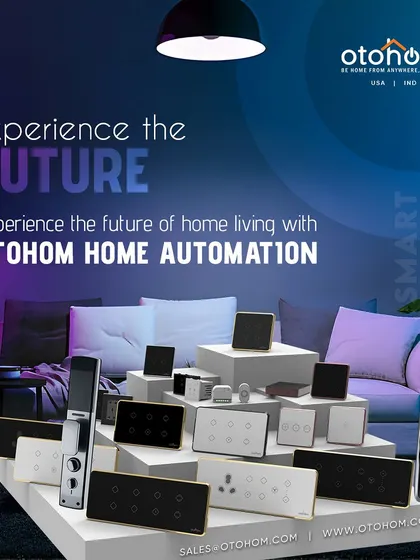 Experience the future of home living with our complete range of automation products. This collection showcases our smart switches, locks, and panels, all designed to work together seamlessly.