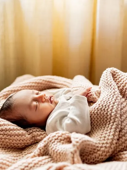 The soft light from the window creates a beautiful, calm mood for this newborn portrait. I specialize in using natural light to create soft and dreamy images.