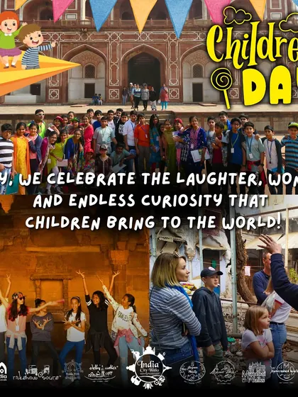 Happy Children's Day! We love seeing the wonder and curiosity in children's eyes as they explore historical landmarks like Humayun's Tomb with us. We are inspiring the next generation of heritage lovers.