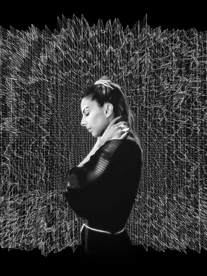 The simple, powerful artwork for the remix album, focusing on the sonic waves and the artists involved.