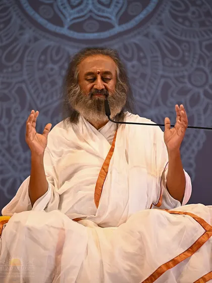 A close-up of me guiding a meditation during the Patanjali Yoga Sutras. The teachings are not just theoretical; they are coupled with direct experiences that allow the knowledge to be fully absorbed.