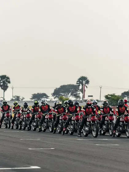 The grid is set for our on-track drills. Participants are lined up and ready to apply what they've learned in the classroom under the watchful eye of our instructors.