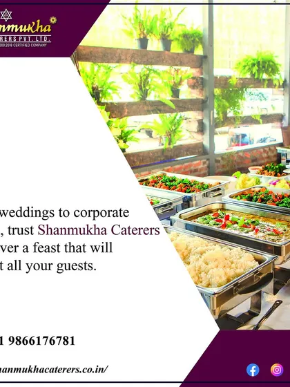 A view of our extensive buffet line, ready to serve a delicious feast. We cater for everything from large weddings to corporate events, delighting all your guests.