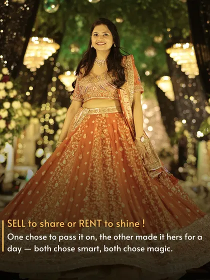 One person chose to pass on the magic of her lehenga, while another made it hers for a day. This is how we keep beautiful fashion alive.