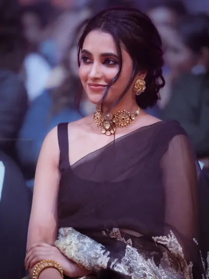 An elegant candid portrait of actress Priyanka Mohan at an event. This photo showcases my ability to capture graceful moments from the audience.