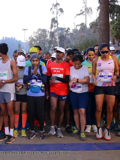 The starting line is a mix of nerves and excitement. As a coach, I help athletes channel that energy into a positive performance. Here I am, ready to take on the Ooty Ultra.