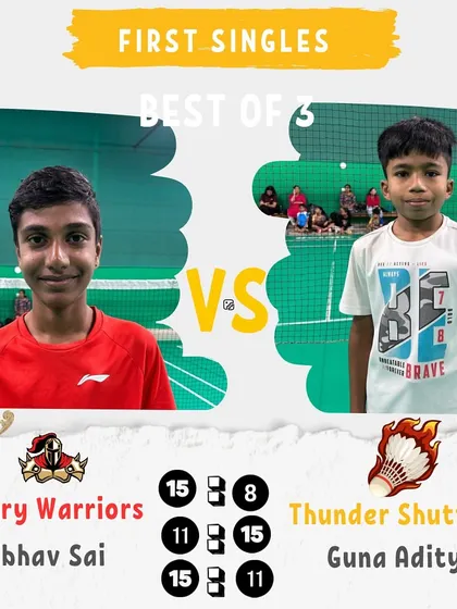 A First Singles match from the final day of the Rolling Cup. A three-set thriller between the team captains.