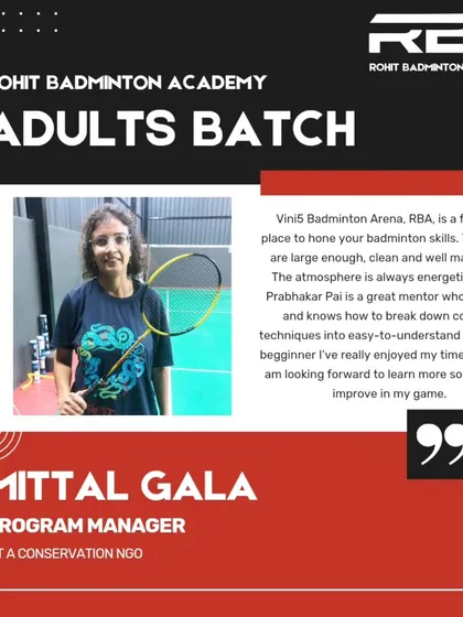 Mittal Gala, a member of our adults batch, shares her positive experience. She highlights how our coaches break down complex techniques into easy-to-understand steps for beginners.