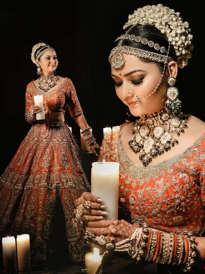 Every bride is a masterpiece. I use creative lighting and classic poses to create timeless bridal portraits that feel both regal and deeply personal, capturing her unique glow on the most special of days.