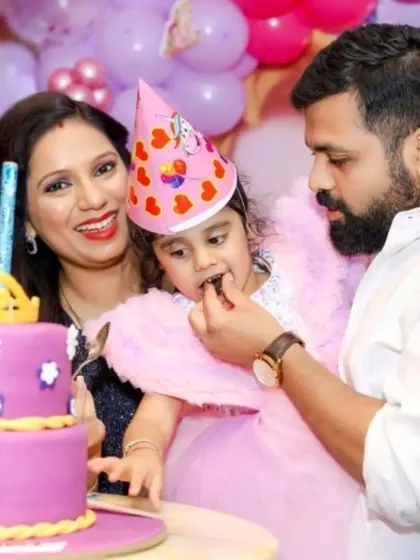 The classic cake-cutting moment, a highlight of any birthday. I focus on capturing the joy and interaction as the family celebrates together.