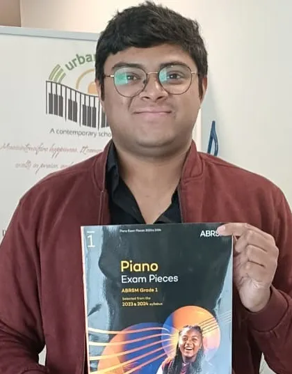 Ready to take on the ABRSM Grade 1 Piano exam. We encourage students of all ages to pursue their musical goals.