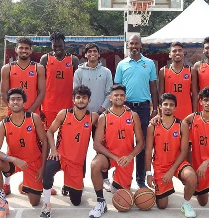The Jain University team, winners of the Challenger's Cup in Mysore, 2022.