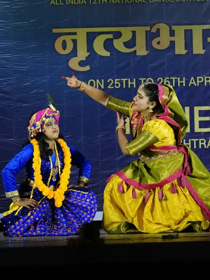 Extensive photo series from our production "Prema Vinod," presented at the Nrutyabharat national contest, highlighting the storytelling of Krishna and the Gopis.