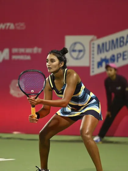 These are moments from a tough second-round match at the L&T Mumbai Open. Even in a loss, the fight and heavy hitting were on full display, which is the kind of resilience I work to build in my players.