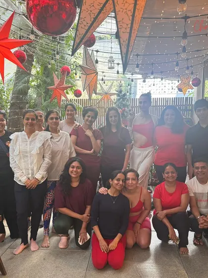 A group photo from our Christmas Yin Yoga and Acupuncture workshop. The smiles show the nourishing and holistic start to the day.