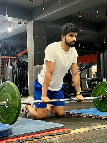 Putting in the work at the gym. Strength training is a core component of my philosophy for building a strong, resilient body.