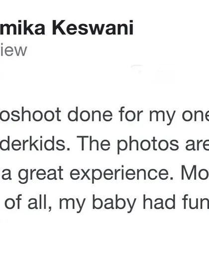 "Most important of all, my baby had fun." This is the ultimate compliment! A happy baby means beautiful, genuine photos. I'm so glad you had a great experience.