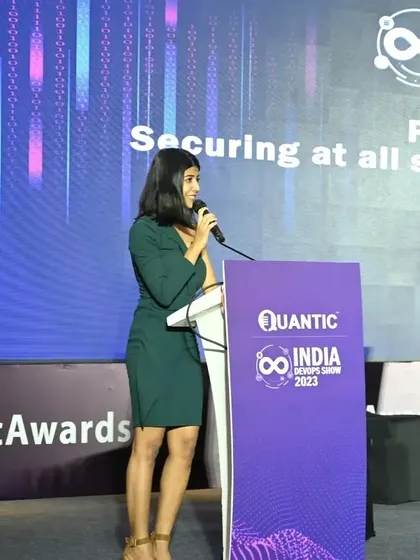 Hosting the India DevOps Show was an honor. I was surrounded by leaders in the tech world, facilitating panel discussions and celebrating achievements in the industry. It's intellectually stimulating work.
