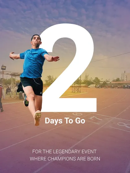 Two days to go for the legendary event where champions are born. We can't wait to see you.