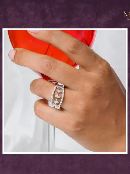 More than just a piece of jewellery, a ring can be a promise you can hold. This stunning diamond-encrusted band is perfect for celebrating a special milestone or simply treating yourself.