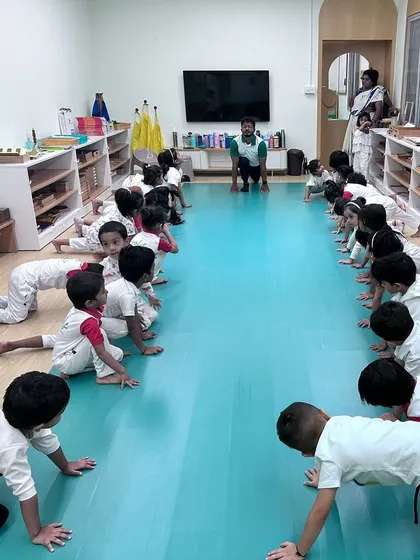 From quiet meditation and yoga poses in the classroom to the energetic races and team drills on Sports Day, we focus on holistic child development. These activities help build physical strength, coordination, and the spirit of sportsmanship.