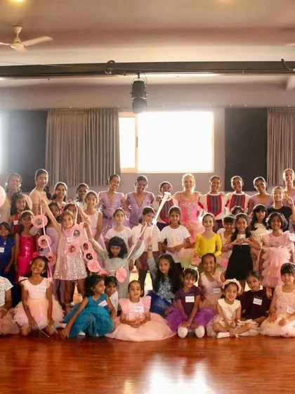 The whole family together. A group photo from our Nutcracker Extravaganza, filled with students, teachers, and friends.