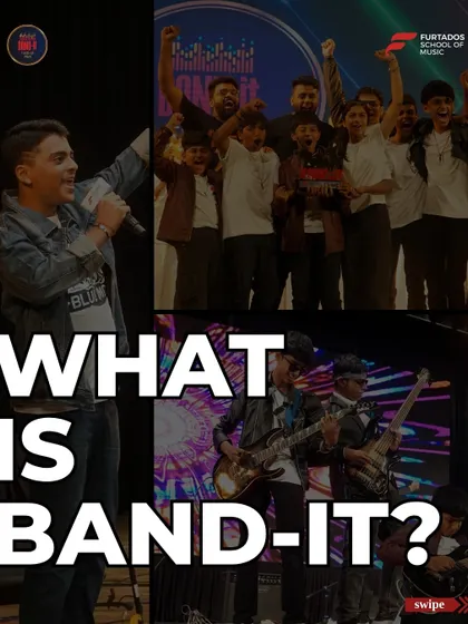 A collage showcasing the diverse talent at Band-It, from solo singers to full rock bands. This competition is the ultimate stage for students to gain experience, grow as artists, and make their mark in the performing arts world.
