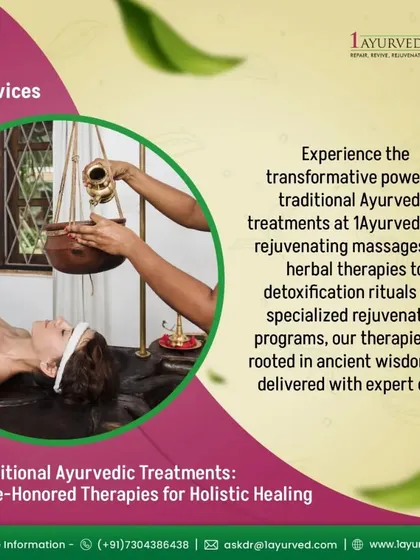 Experience the transformative power of traditional Ayurvedic treatments. From rejuvenating massages to detoxification rituals, our therapies are rooted in ancient wisdom and delivered with expert care.