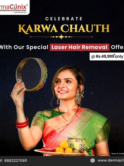Celebrate Karwa Chauth with our special laser hair removal offer. Get a full package for a fixed price and prepare for the festive season.