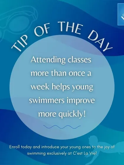 A pro tip from our coaches: consistency is key to rapid improvement. Attending swimming classes more than once a week helps young swimmers develop muscle memory and confidence much more quickly.