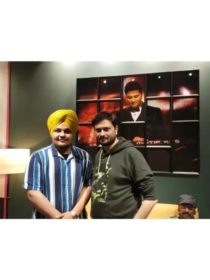 A great moment with composer Siddharth Kasyap Sir and sarangi player Dilshad Khan Dada. The music industry is built on these collaborations and shared moments of creativity.