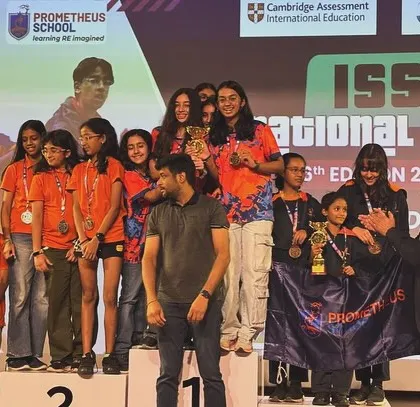 We are incredibly proud of our students' achievements on the big stage. Here is our Under-14 girls' team celebrating their victory at the ISSO National Games. This is a testament to their hard work and the competitive exposure we provide.