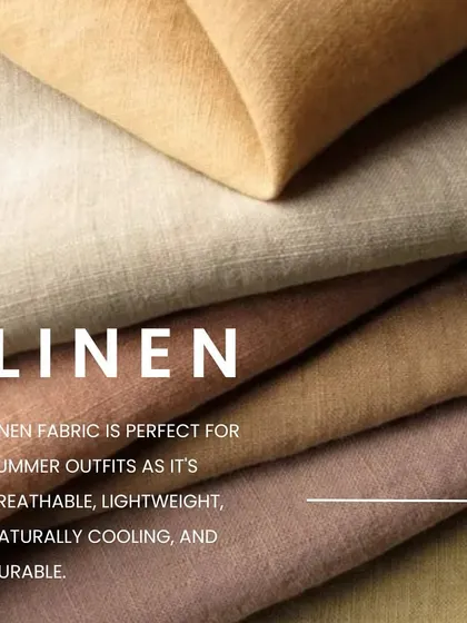 Linen is a cornerstone of my summer collections. Its lightweight and breathable nature makes it ideal for creating comfortable yet elegant summer outfits that don't compromise on style.