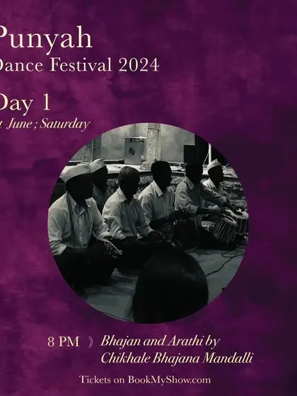 Another poster for the closing Bhajan and Arati by the Chikhale Bhajana Mandali. It's a tradition we hold dear, bringing a sense of peace and community to the festival.