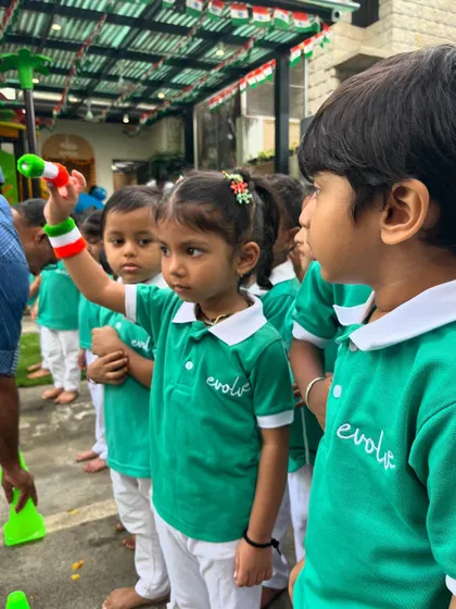 A glimpse into our festive celebrations, including Independence Day, Janmashtami, Ganesh Chaturthi, Diwali, and Christmas. Children participate in flag hoisting, dress in traditional attire, create festive crafts, and learn the significance of each occasion, fostering a deep appreciation for our diverse culture.