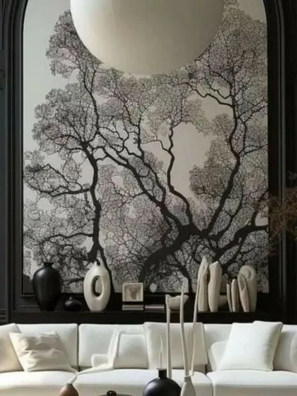 We create large-format vintage and charcoal landscape paintings that are perfect for spaces with high ceilings or grand staircases. These pieces add a timeless, dramatic flair to any interior, whether modern or traditional.