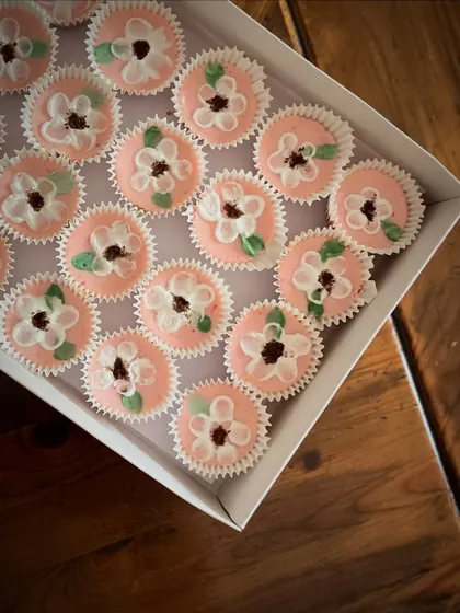 These delicious, bite-sized cuties were the hit of the party! They are mini versions of my yogurt cakes, which are lighter than cheesecakes but just as addictive. Perfect for dessert tables.