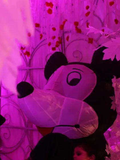 We ensure there's fun for everyone. This event included a Mickey Mouse mascot to entertain the children.
