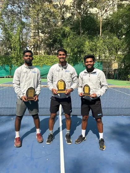 The winner and runners-up from our coaches' tournament, showcasing the talent within our team.