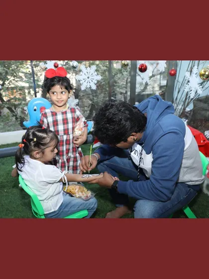 A glimpse into our festive celebrations, including Independence Day, Janmashtami, Ganesh Chaturthi, Diwali, and Christmas. Children participate in flag hoisting, dress in traditional attire, create festive crafts, and learn the significance of each occasion, fostering a deep appreciation for our diverse culture.