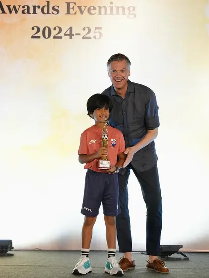 Samved from our U11 team, voted Best Player by his teammates. This award reflects his positive impact on and off the field.
