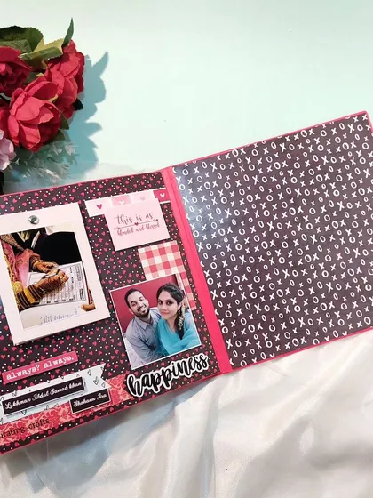 A page with a simple layout, perfect for showcasing a few favorite photos.