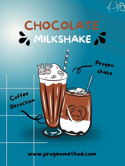 Enjoy a guilt-free chocolate milkshake. This recipe idea combines our ProGen shake with coffee decoction for a delicious and diet-friendly treat.