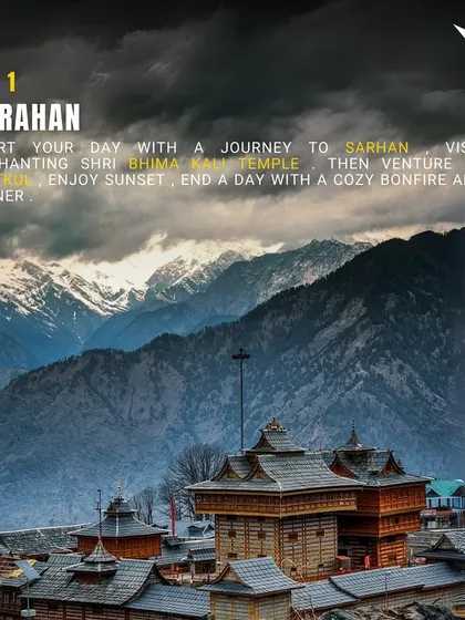 Day 1 of our Kinnaur trip starts with a journey to Sarahan, where we visit the enchanting Shri Bhima Kali Temple before heading towards Chitkul.